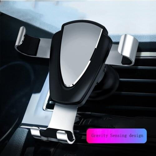 Metal Gravity Car Phone Holder Car Air Vent Phone Holder Stand Clip For iPhone 11 XS X XR 7 Samsung Huawei
