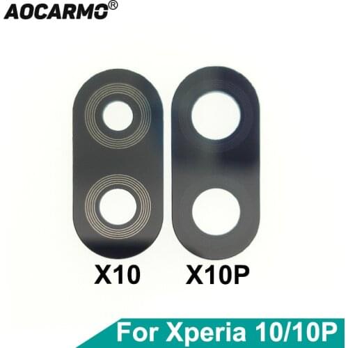Aocarmo Rear Back Camera Lens Resin Len With Adhesive Sticker For Sony Xperia 10 i3113/23 i4113/93 10P Plus i3213/23 i4213/93