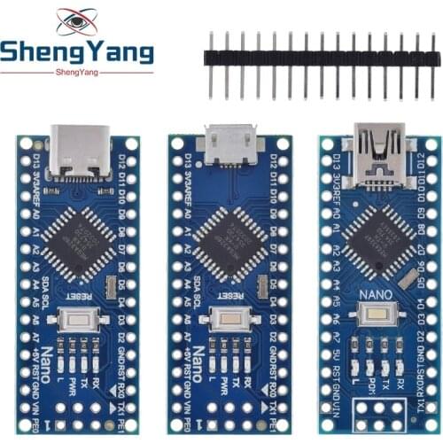 Type-C / Micro USB CH340 Nano 3.0 ATmega328P Controller Board Compatible For Arduino Nano CH340 USB Driver Nano V3.0 ATmega328