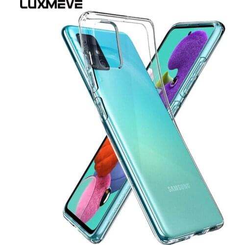 Claro TPU caso para Samsung Galaxy A51 A71 A31 A12 A02 A32 A52 A72 A50 A70 A10 A20 A30 A40 A21s M32 M51 Slim funda de silicona