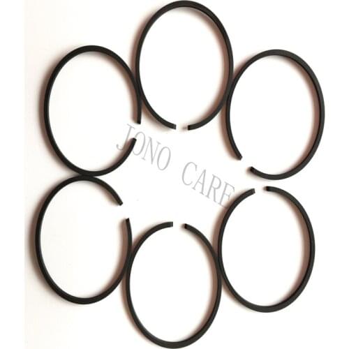 6pcs 34mm * 1.2mm Grass trimmer Piston Ring Set Fit Chinese 1E34F Brush Cutter CG260 BC260 26CC Trimmer Cylinder Parts