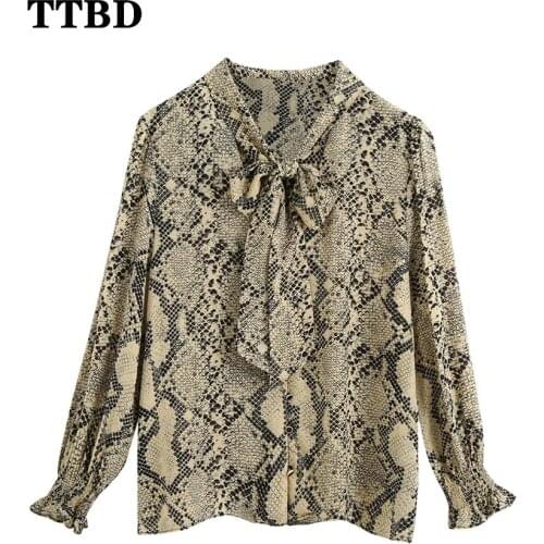 Леопардовые блузки TTBD China At AliExpress