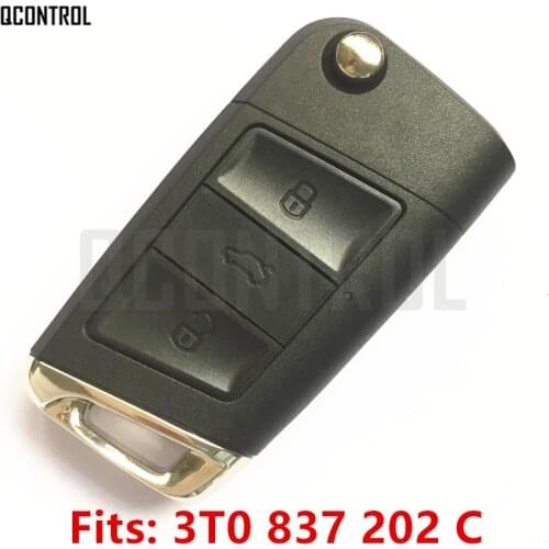 QCONTROL Upgraded Car Remote Key for SKODA 3T0837202C Citigo/Fabia/Octavia/Rapid/Roomster/Superb/Yeti 5FA010413-01