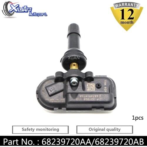 XUAN 1 PCS Tire Pressure Monitor Sensor TPMS 68239720AA For 2014-2017 Jeep Cherokee Dodge Ram 1500 2500 68239720AB