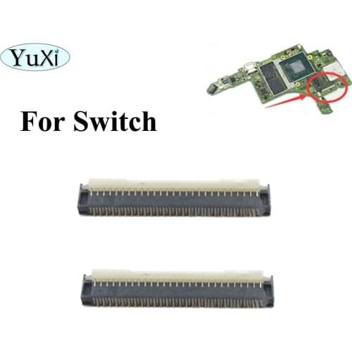 YuXi 1PCS For Nintend Switch NS Console Mother Board To Lcd Display Screen Flex Cable Clip Ribbon Connector Socket