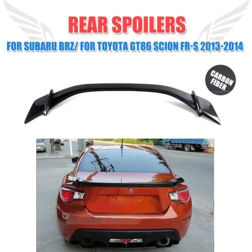 Carbon Fiber Rear Spoiler Trunk Boot Wing Lip for Subaru BRZ for Toyota GT86 For Scion FR-S 2013 2014 Car Styling