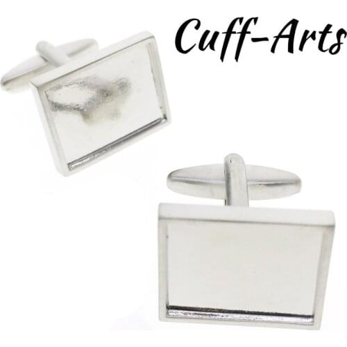 Cufflinks For Arts & Crafts, Gems, Cabochon, Weddings & 20*16*3mm Outside 17.5*13.5*1mm Inside DIY Jewelry C20005