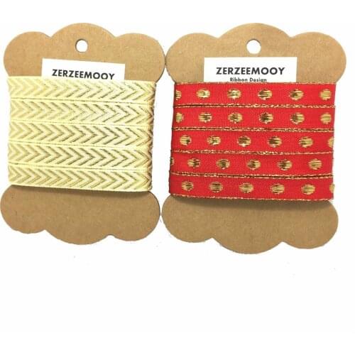 ZERZEEMOOY 3/8' 10MM 10YARD/CAORD Christmas METALLIC RIBBON