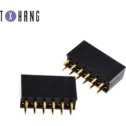 10/20/50PCS 2X6Pin Double Row Straight Female Pin Header Connector
