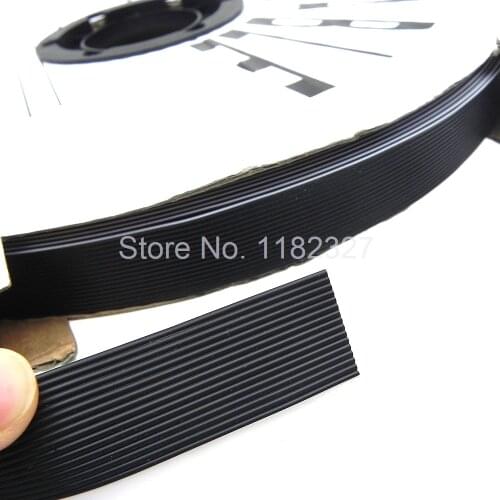 16Pin 1.27MM Pitch 16 WAY Flat Black Color IDC Rainbow Ribbon Cable UL Style 2651 Wire 26AWG Black ribbon cable