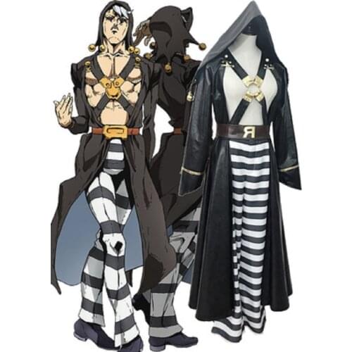 2021 JoJos Bizarre Adventure Golden Wind Risotto Nero Cosplay Costume Halloween Uniform Outfit Custom Made