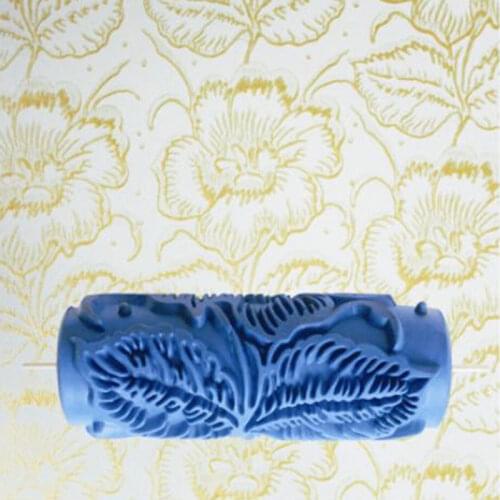 3D rubber wall decorative painting roller patterned roller wall decoration tools without handle grip 085Y