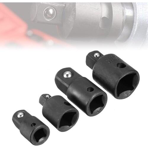 4Pcs 1/2 3/8 1/4 Air Impact Reducer Set Drive Ratchet Socket Adapter Converter Wrench DIY Hardware Tool Parts