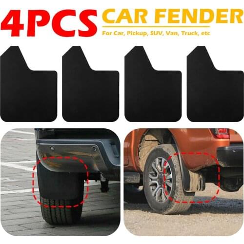 4pcs Car Pickup Truck Mud Flaps Multipurpose Wear-resistant Sprayability SUV Front Rear Fender Splash Guards with Screws