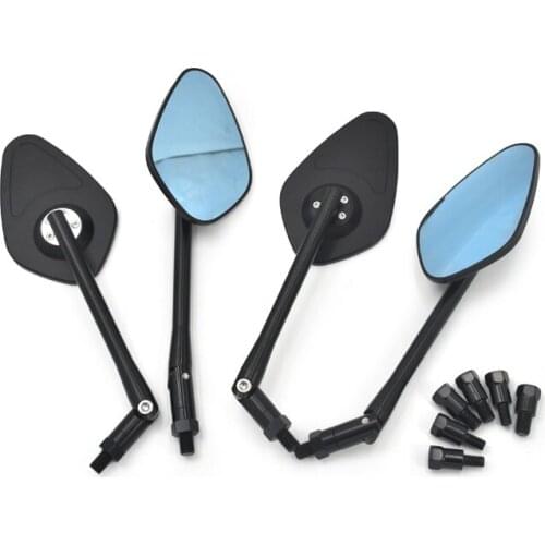 GK500 500F Motorcycle Modification Accessories Aluminum Alloy Adjustable Large Field of View Rearview Mirror Reflector