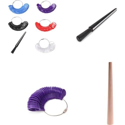 Free shipping Ring Size Mandrel Stick Finger Gauge Ring Sizer Measuring Jewelry Sizing Tools