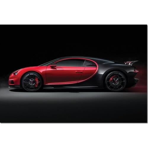 Bugatti Chiron Sports Car Photo Wall Art Posters Canvas Print Modern Painting for Home Decor