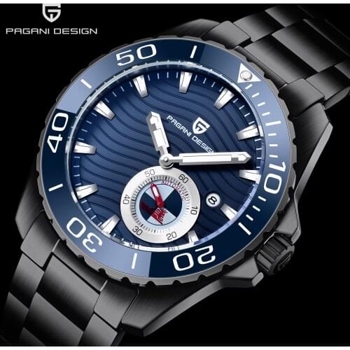 Pagani Design 2021 Mens Stainless Steel Waterproof Watch Mens Automatic Mechanical Watch Men Luxury Sports Clock Reloj Hombre