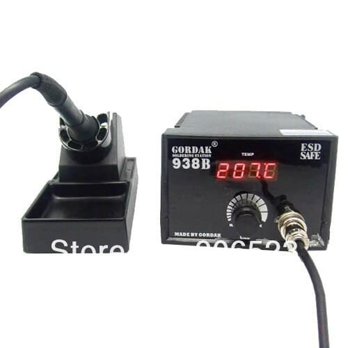 DHL free shipping Gordak 938B ESD safe LED display 60W electronic solder iron SMD soldering station