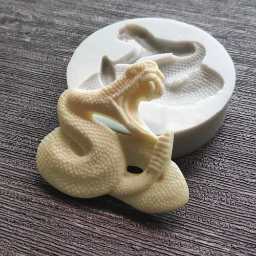 DIY Cobra Snake Shape Silicone Molds Snake Fondant Cake Decorating Tools Gumpaste Sugar Paste Candy Chocolate Molds 18157