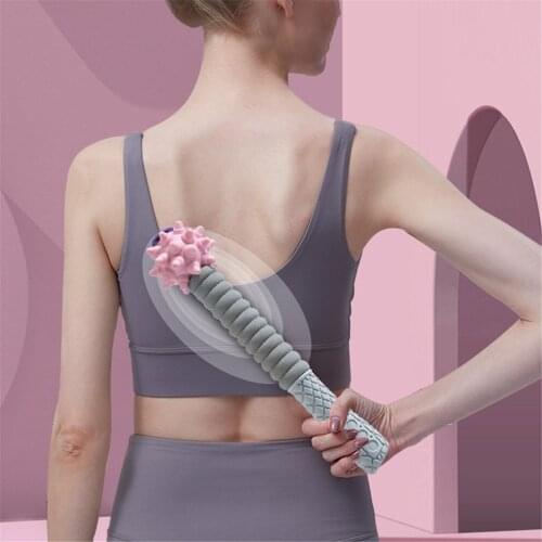 Flexible Muscle Massage Hammer Yoga Assistant Glue Beat Meridian Fitness Equipment Rubber Simulate Hand Massage Acupoint Stick