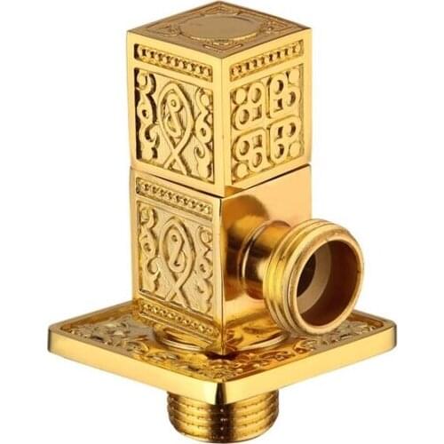 Brand New 1/2" Male x 1/2" Male Thread Bathroom Brass Angle Stop Valve Bathroom Accessories Two way Angle Valve