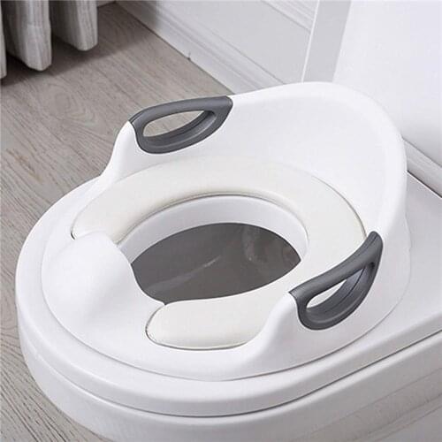Multifunctiona Baby Potty Training Seat Portable Toddlers Kids Potties Trainer Seats with Soft Cushion Anti-Slip Potty Ring