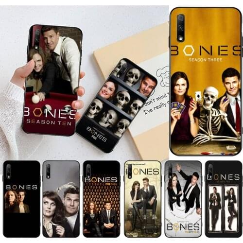 Tv show Bones poster Soft black Phone Case for Huawei Honor 30 20 10 9 8 8x 8c v30 Lite view pro