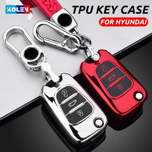 Soft TPU Car Remote Key Case Cover Holder For Hyundai I30 IX35 Accent I20 Sonata For KIA K2 K5 Aportage L811 Sorento Ceed Shell