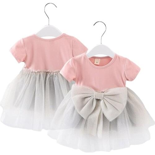 2020 New Baby Childrens Short-sleeved Soft and Comfortable Cute Yarn Skirt Tutu Skirt Girls Dress Princess Skirt