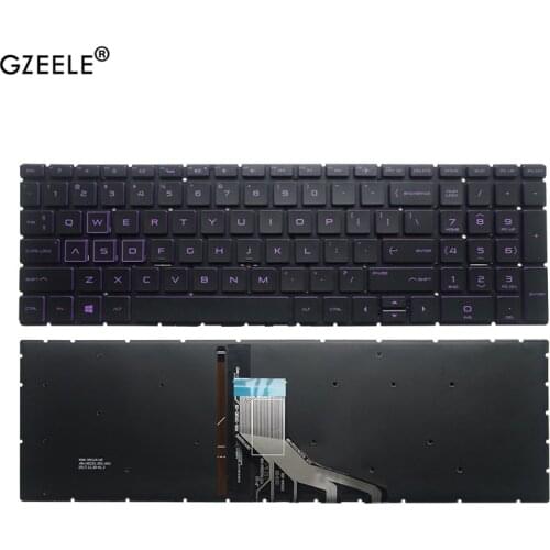 New For HP Pavilion GAMING 15-CX 15-cx0040nr 15-cx0058wm 15-cx0020nr 15-cx0030nr 15-CX000 Keyboard Purple with Backlit US