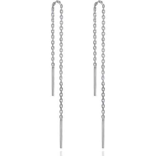 New 2021 Gold Plating Tassel Threader Earrings Long Chain Ear Line Jewelry for Women Girls Birthday Party Gifts dropshipping