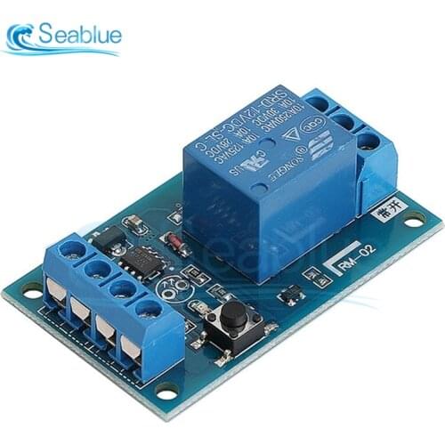 DC 5V 12V 24V Single Bond Bistable Relay Module Car Modification Switch Start Stop Self-Locking Car Modification Switch