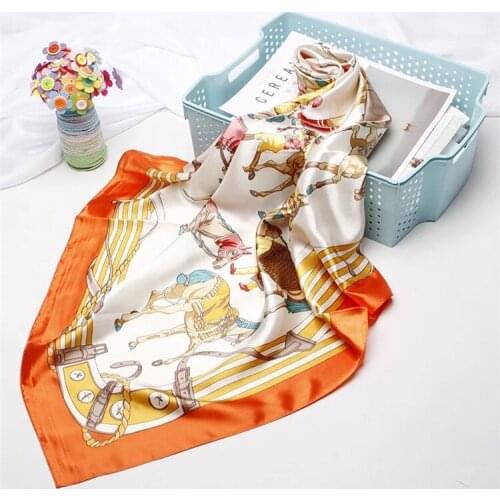 Wholesale Fashion women Square Scarf Pattern Print Lady Cloth accessories Gift for girl