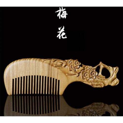Professional Wooden Comb Anti-static Massage Natural Sandalwood Comb Handmade Wood Handle Hair Brush Wedding/Birthday Gift
