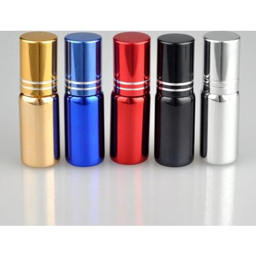 5ml Empty UV glass roll bottle essential oil bottle 5cc sample glass vials with roller ball LX5928