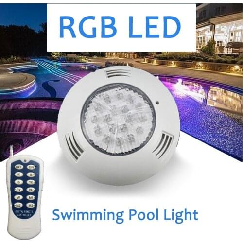 Rgb Led Swimming Pool Light Underwater Light 9W 12V Color Changing Landcape Light With Remote Color Changing Fountain Lighting