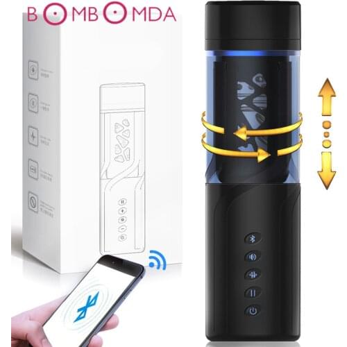 Adult Sex Toy Vibrator For Men Masturbation Cup Automatic Telescopic Oral Blowjob Sucking Artificial Vaginal Sex Machine For Men