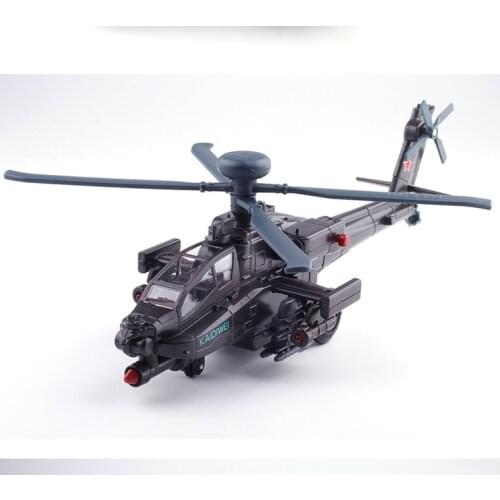 1: 64 Apache armed helicopter alloy model childrens birthday new year Christmas gift