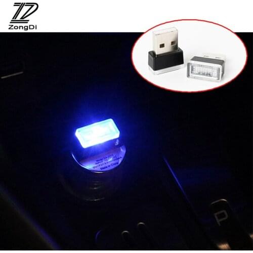 ZD 1PC Car USB LED Atmosphere Lamp For Mazda 3 6 cx-5 Opel Astra J G Insignia Vectra c Subaru Abarth LED Light Accessories