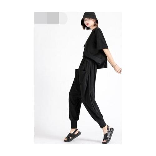 Womens sweatpants designed to Droop Summer Skinny Pants 2020 new fall loose bound Haren pants trend