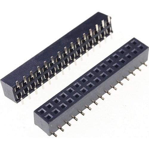 1000pcs 2x15 P 30 Pin 2.0 mm Pin Header Female Dual row SMT PCB surface Mount SMD reflow solderable in bulk Rohs Lead Free