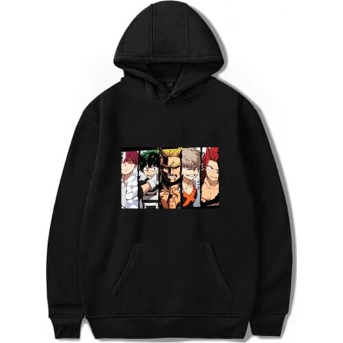 2021 Anime My Hero Academia Bakugou Hoodies Sweatshirt Long Sleeve Pullover Unisex Streetwear Harajuku Casual Clothes 300