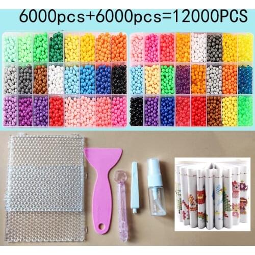 36 colors 5mm Set Refill Beads Puzzle Crystal DIY Water Spray magic Beads Set Ball Games 3D Handmade Magic Toys For Children