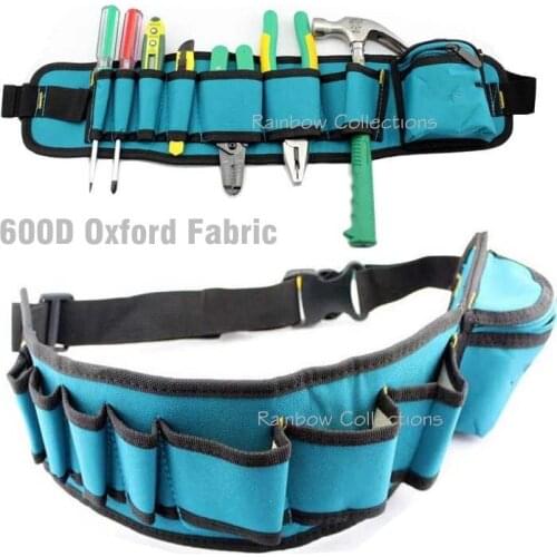 54*13cm Fasite Tool Kit Waist Belt Canvas Bag Organizer Professional Electricians Tool Belt Porta Wearable Bag