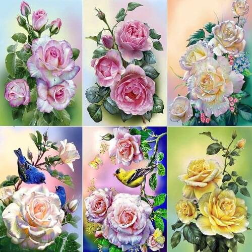 5D DIY Diamond Painting Flower Cross Stitch Kit diamond mosaic Diamond Embroidery Full Square/Round diamond paint