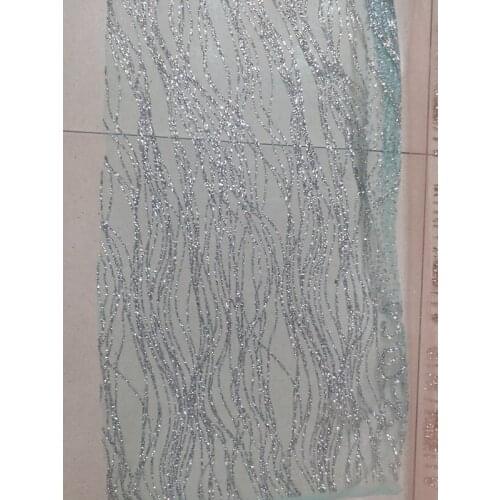 Ap055# mint green mesh silver glued print glitter sparkle net tulle mesh lace for fashion designer/ wedding/party