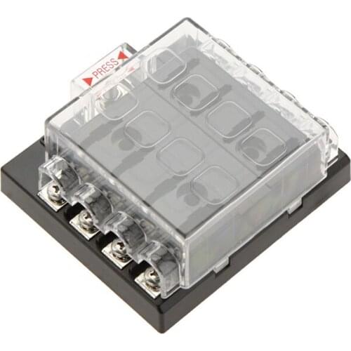 12V 24V 32V 8 Ways Circuit Car Autos Blade Fuse Box Fuse Holder Car Blade ATC ATO Fuses Box Terminals Safety Box With Connectors
