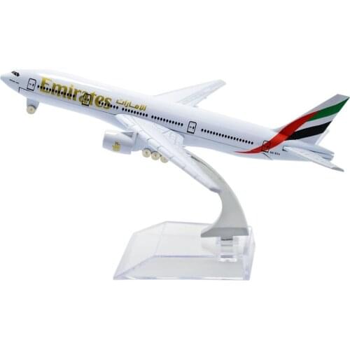 TANG DYNASTY(TM) 1:400 16cm Boeing B-777 Emirates Plane Metal Airplane Model Plane Toy Plane Model