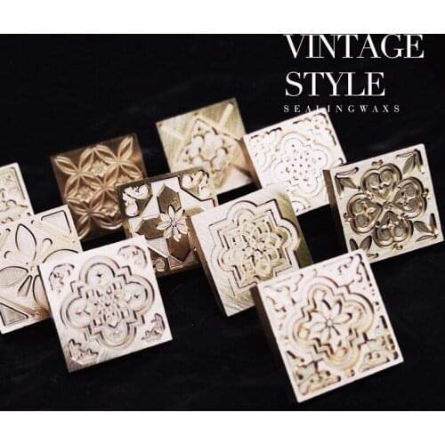 Custom European Retro Head Removable Wax Seal Handle Heads DIY Stamps Postage Journal Package Date Wedding Gift Envelope Tools